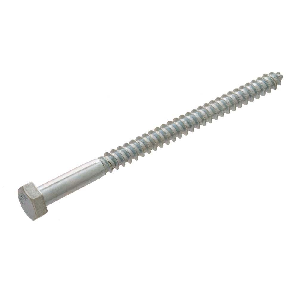 Everbilt In X In Zinc Plated Hex Lag Screw Pack