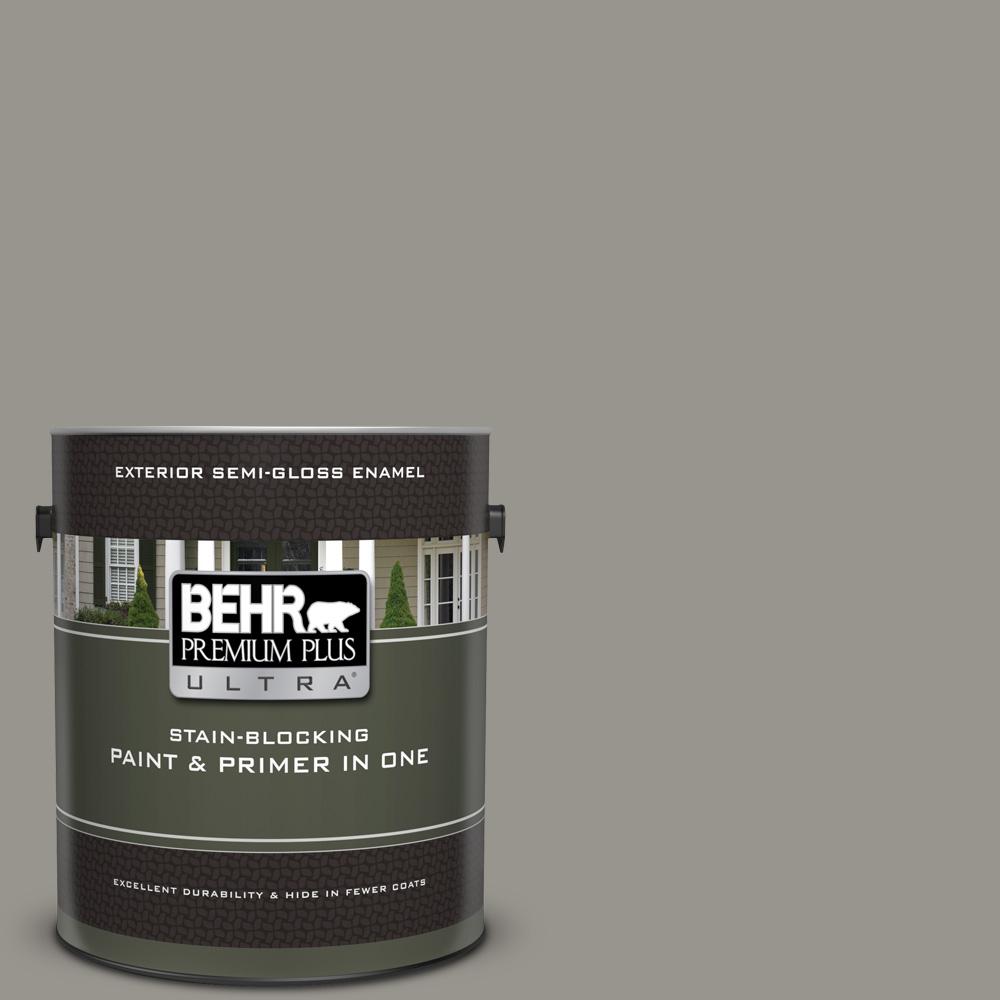 BEHR Premium Plus Ultra 1 Gal N360 4 Battleship Gray Semi Gloss