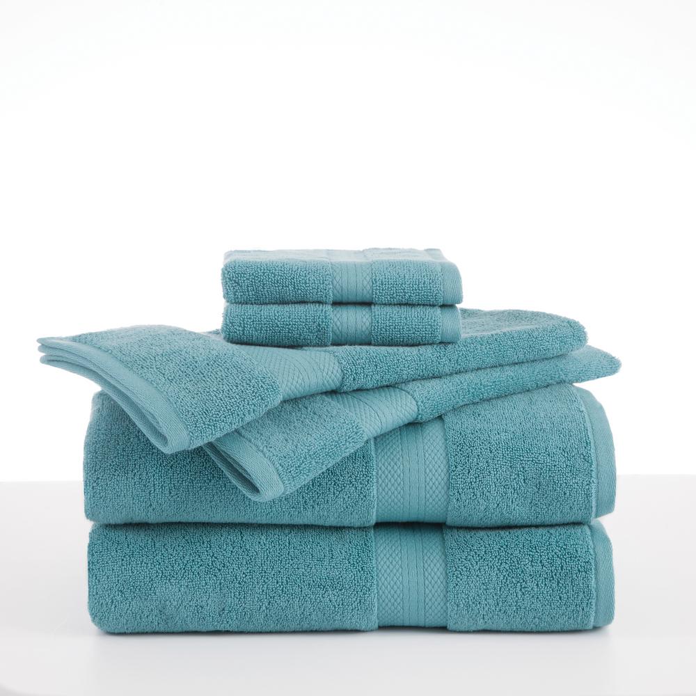 Martex Abundance Piece Light Turquoise Solid Bath Towel Set