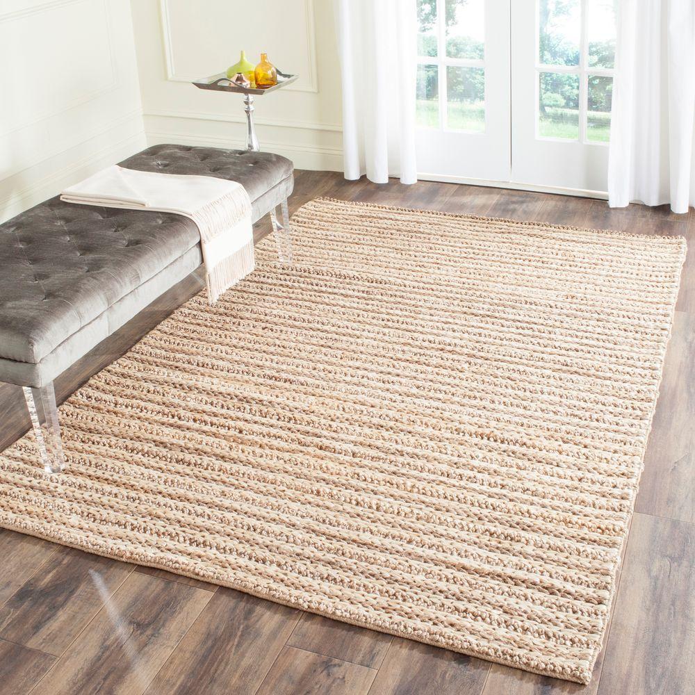 Safavieh Natural Fiber Beige 5 Ft X 8 Ft Area Rug NF653A 5 The Home