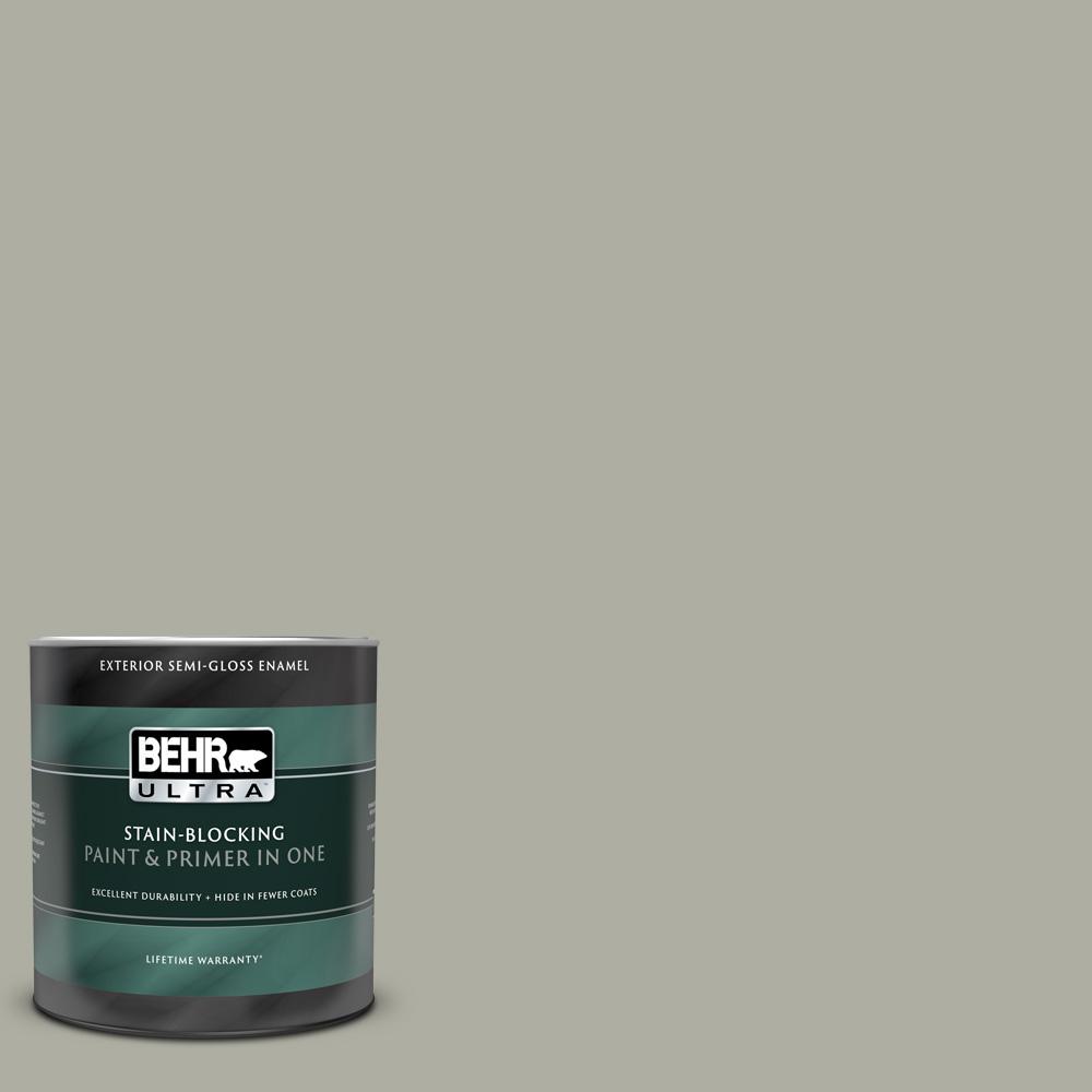 Behr Ultra Qt D Granite Boulder Semi Gloss Enamel Exterior