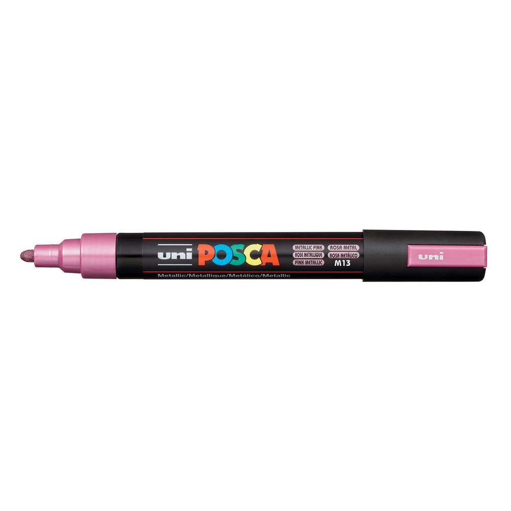 POSCA PC 5M Medium Bullet Metallic Pink Paint Marker 076911 The Home