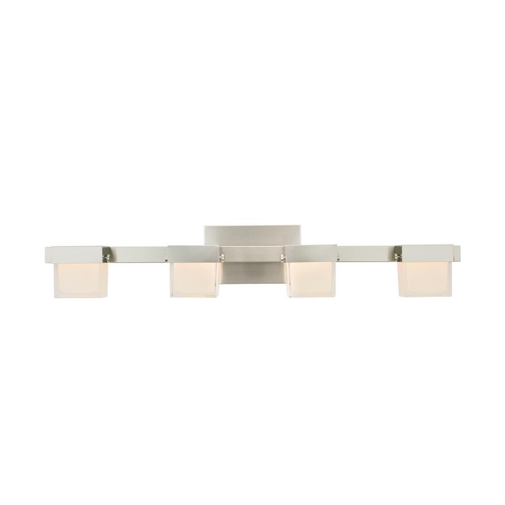 Home Decorators Collection 40 Watt Equivalent 4 Light Brushed