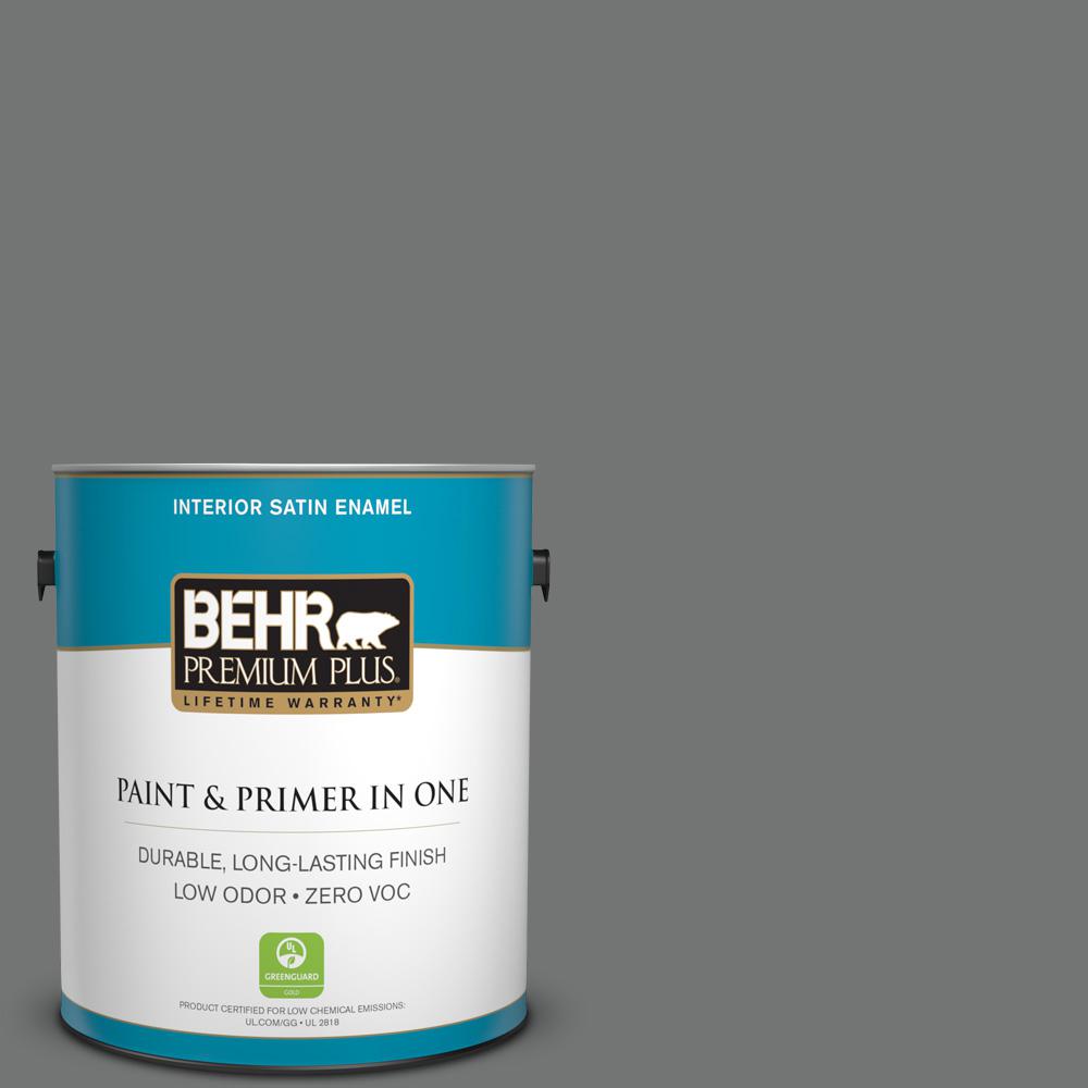 Behr Premium Plus Gal N Iron Mountain Satin Enamel Interior