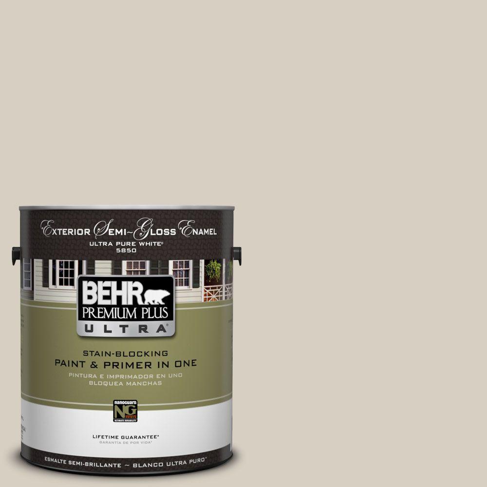 Behr Premium Plus Ultra Gal Ul Aged Beige Semi Gloss Enamel