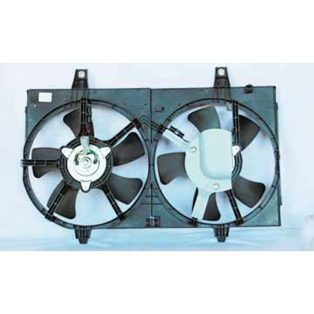 TYC Dual Radiator And Condenser Fan Assembly 2002 2003 Nissan Maxima