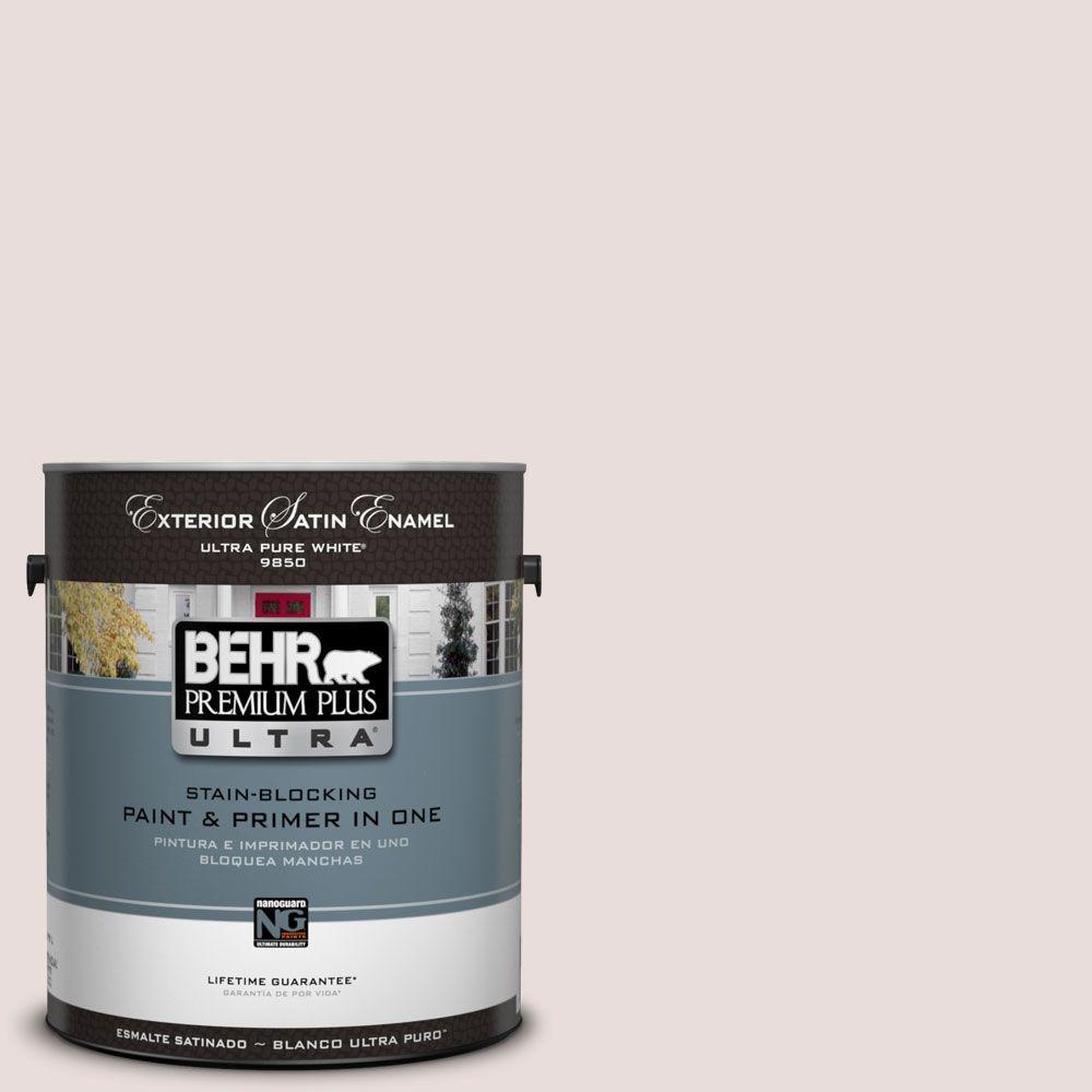 BEHR Premium Plus Ultra 1 Gal UL120 14 Pale Cashmere Satin Enamel