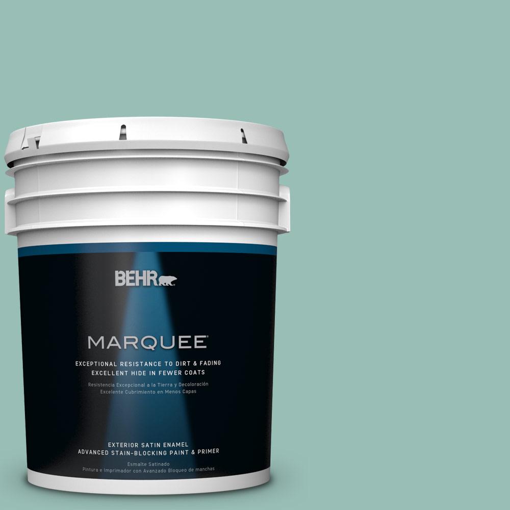 BEHR MARQUEE 5 Gal PPU12 8 Opal Silk Satin Enamel Exterior Paint