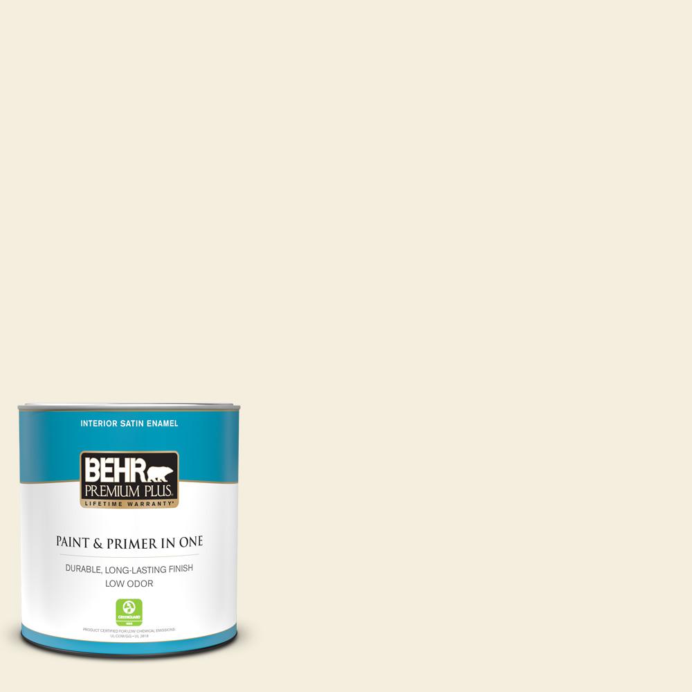 Behr Premium Plus Qt W D Eggshell Cream Satin Enamel Low Odor