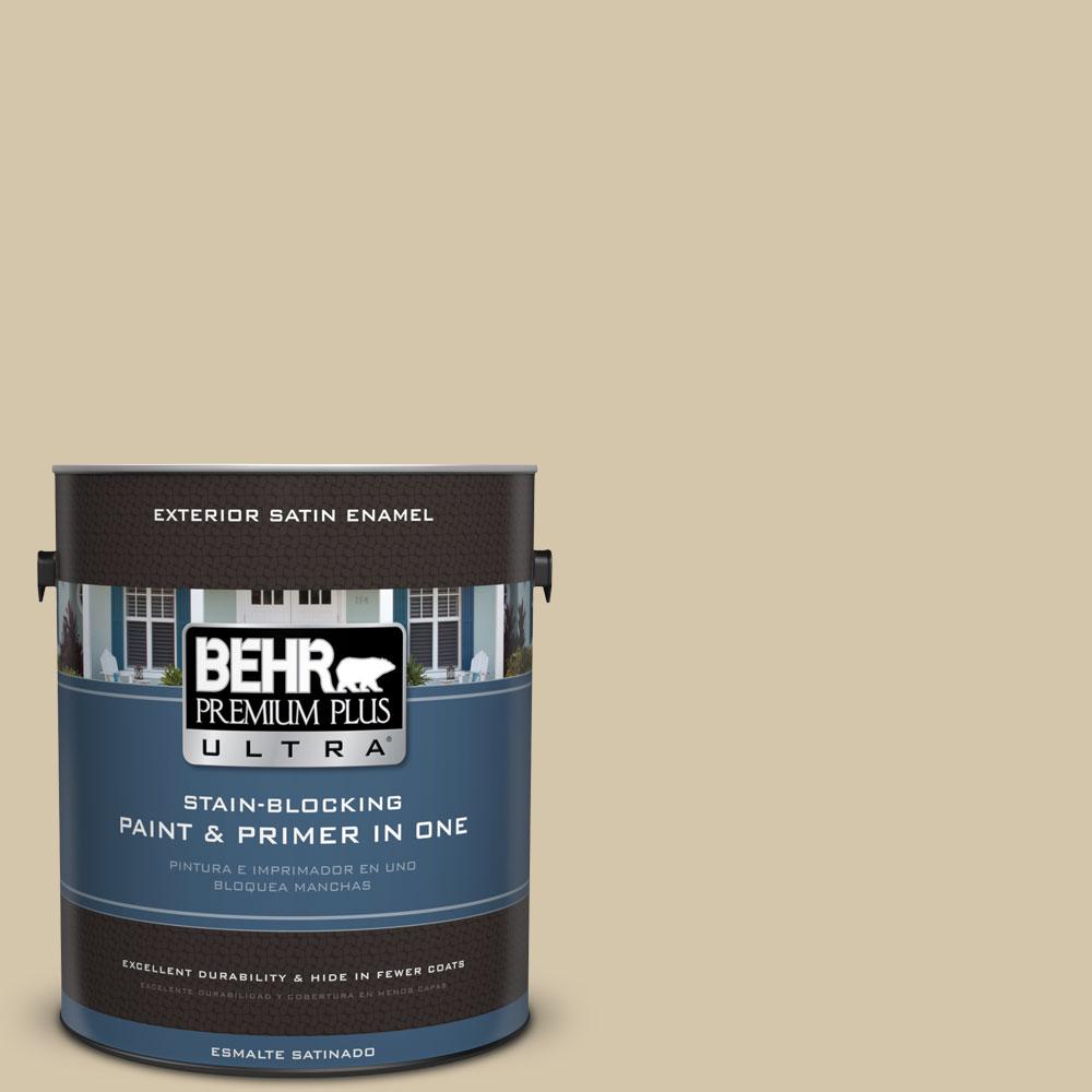 Behr Premium Plus Ultra Gal Yl W Khaki Shade Satin Enamel