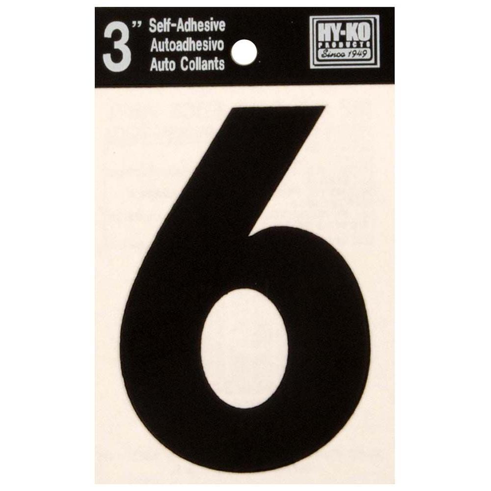 Hy Ko In Self Adhesive Vinyl Number The Home Depot