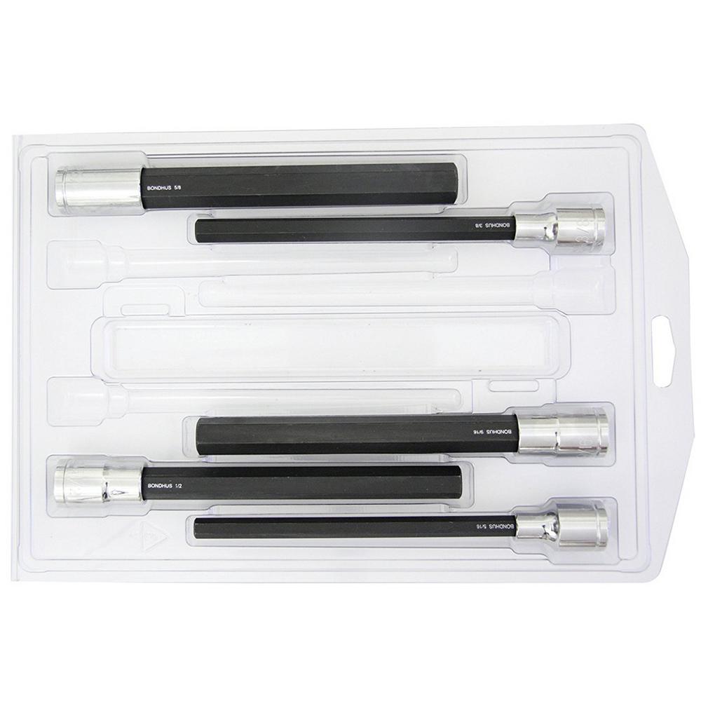 Eastman 45041 Plumber Socket Set with Bar Handle 5-Piece