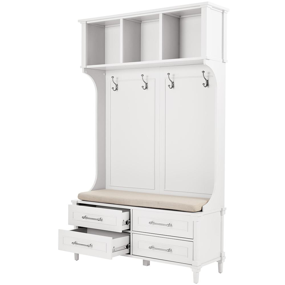 Home Decorators Collection Aberdeen Polar White Double Hall Tree