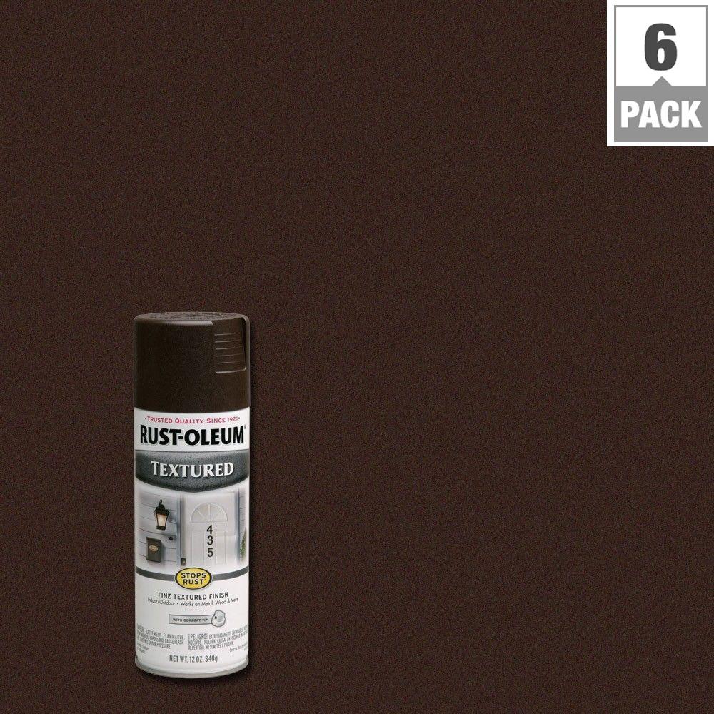 Rust Oleum Stops Rust Oz Textured Dark Brown Protective Spray Paint