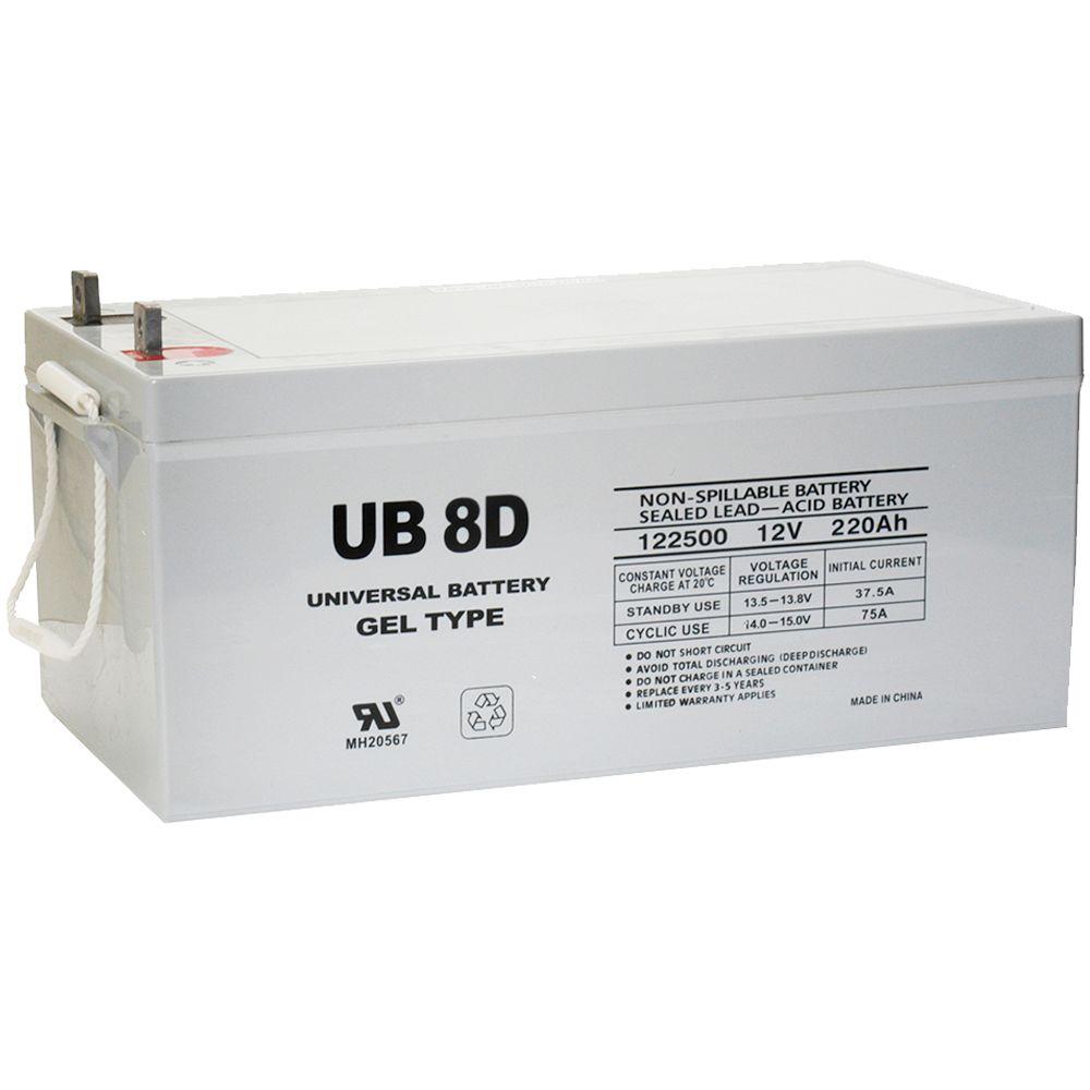 UPG SLA GEL 12 Volt 250 Ah L4 Terminal Battery UB 8D GEL The Home Depot