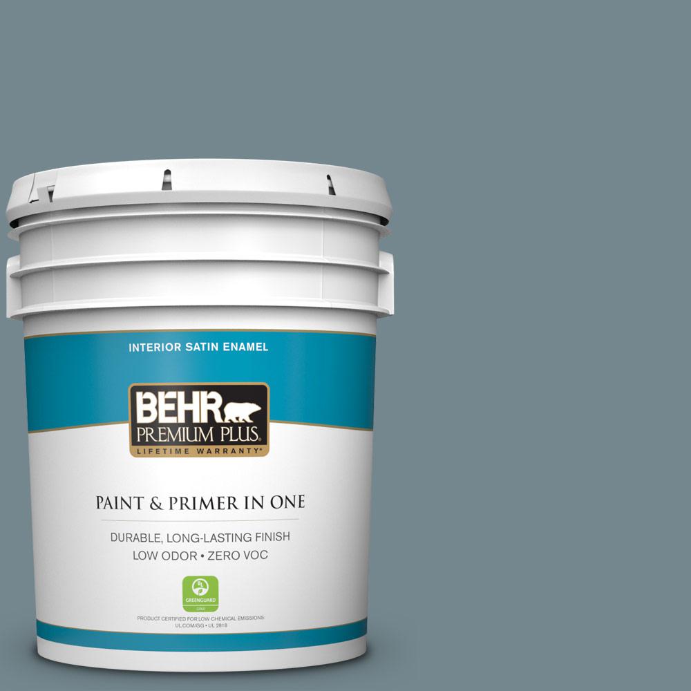 Behr Premium Plus Gal N Norwegian Blue Satin Enamel Interior