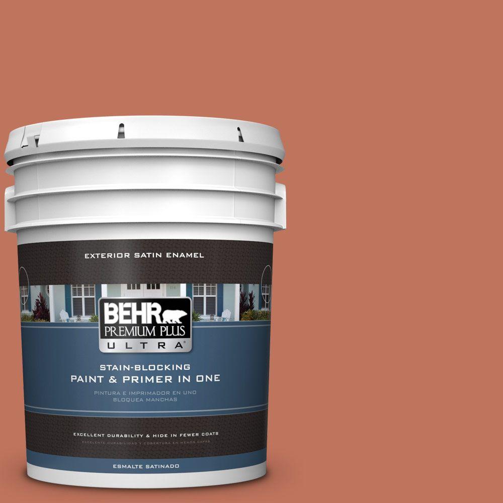 Behr Premium Plus Gal M Terra Cotta Clay Satin Enamel Exterior