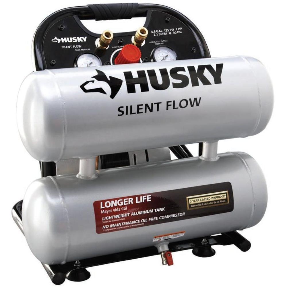 Husky Reconditioned 4 6 Gal Portable Electric Air Compressor 4610A