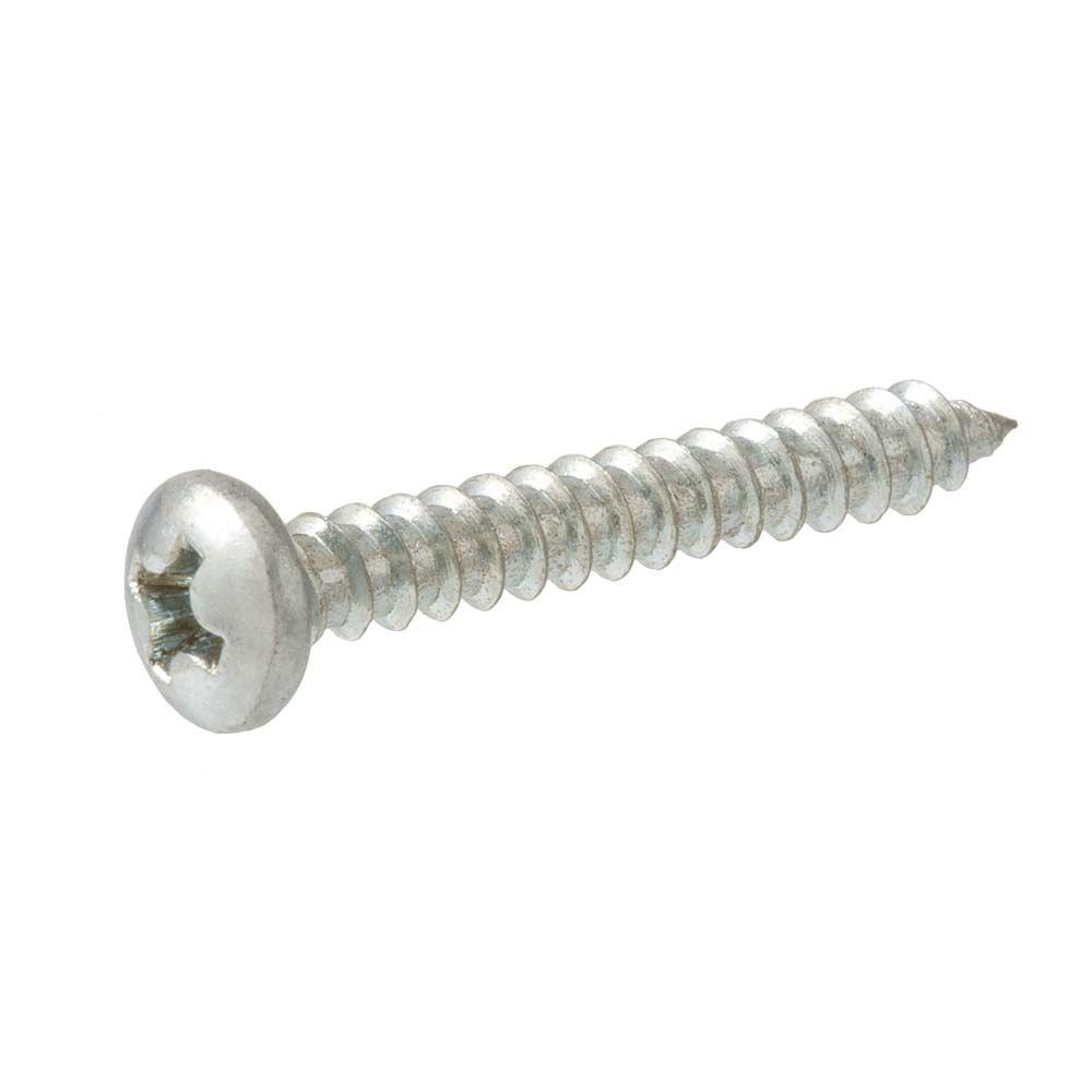 Everbilt 12 X 2 1 2 In Zinc Flat Head Phillips Sheet Metal Screw