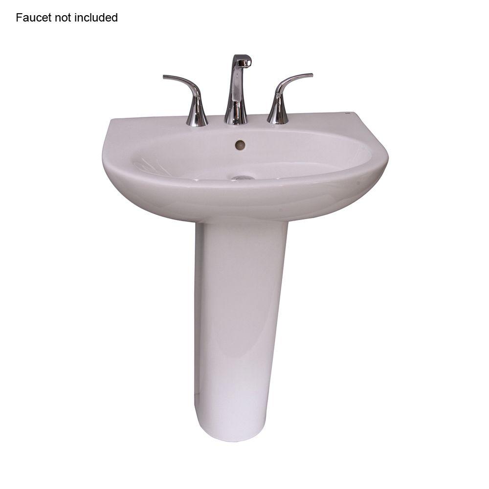 8 in. Widespread Pedestal & Basin Combos Pedestal Sinks The Home Depot