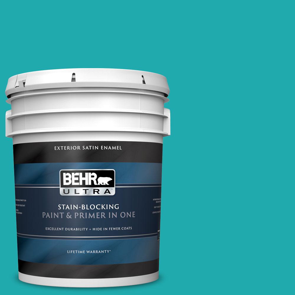 Behr Ultra Gal P Fiji Satin Enamel Exterior Paint And Primer