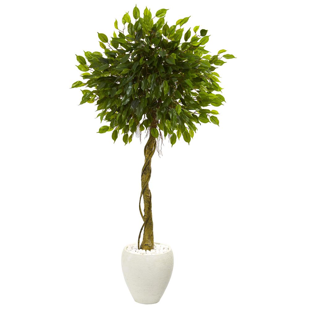 Nearly Natural 5 5 Ft High Indoor Outdoor Ficus Artificial Tree In