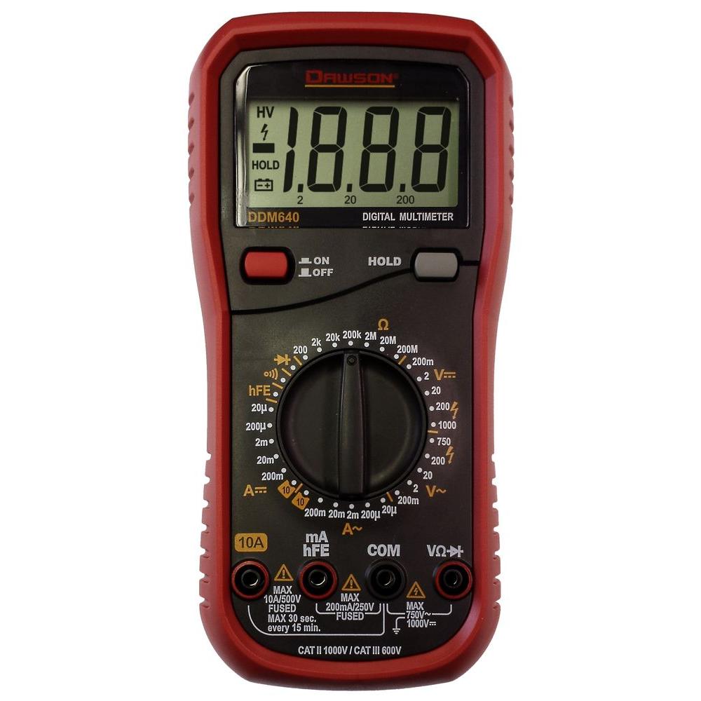 Dawson Handheld Digital Multimeter DDM640 The Home Depot