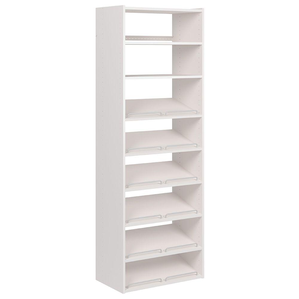 Shoe Closet Shelves Rack Organizer Storage Martha Stewart Living Angle 3 Pack