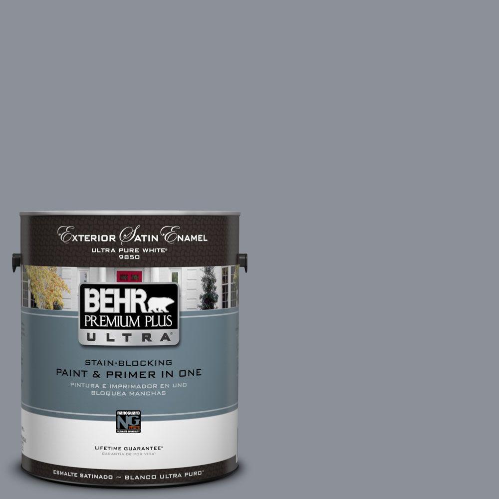 Behr Premium Plus Ultra Gal Ul Dark Pewter Satin Enamel