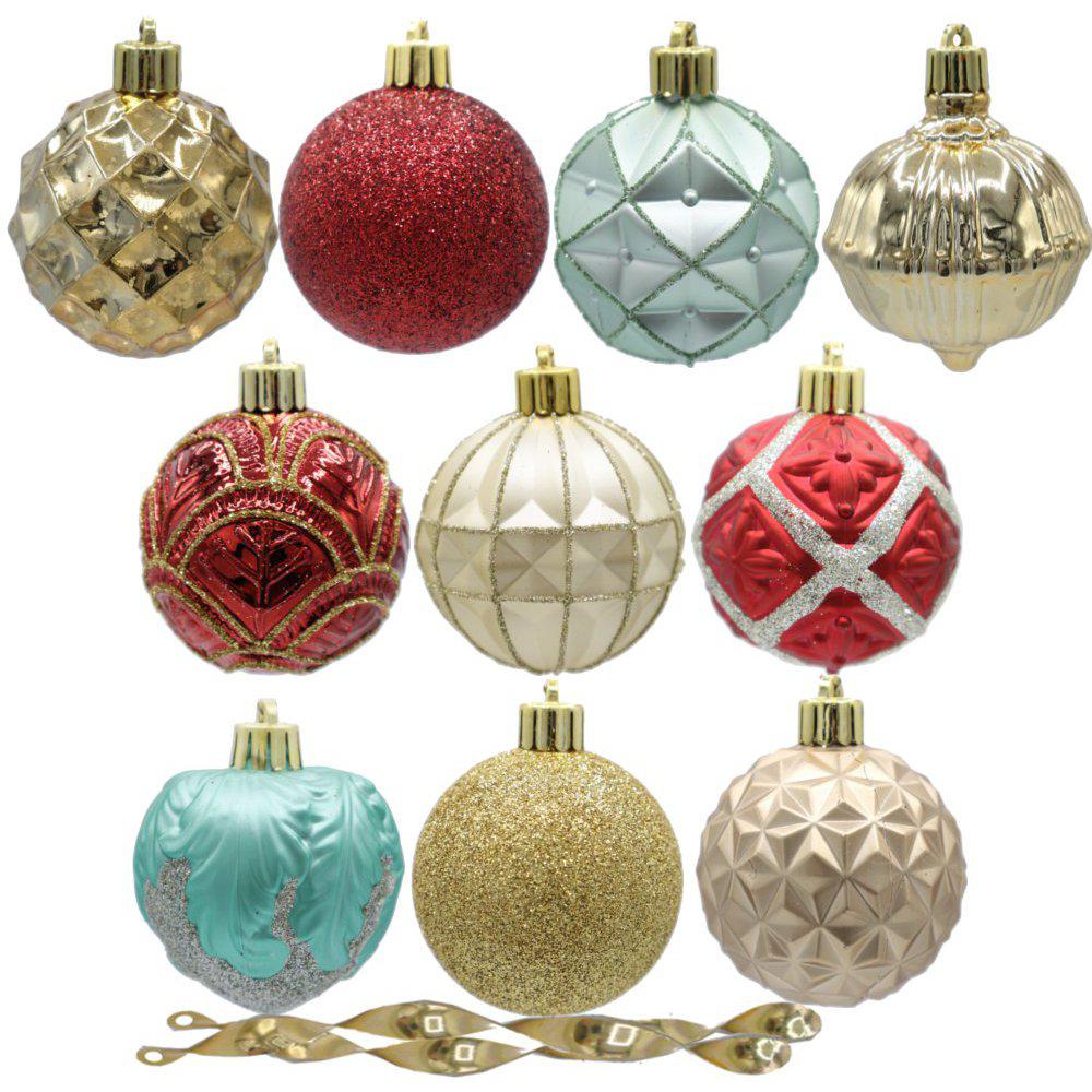 Home Accents Holiday Shatter-Resistant Assorted Ornament 100-Count