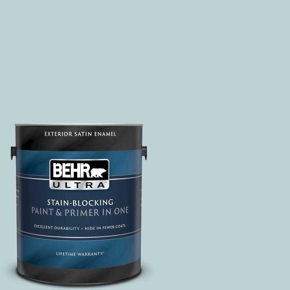 Behr Ultra Gal E Rain Washed Satin Enamel Exterior Paint And