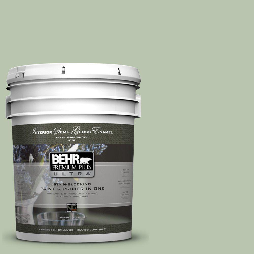 BEHR Premium Plus Ultra 5 Gal PPU11 10 Whitewater Bay Semi Gloss