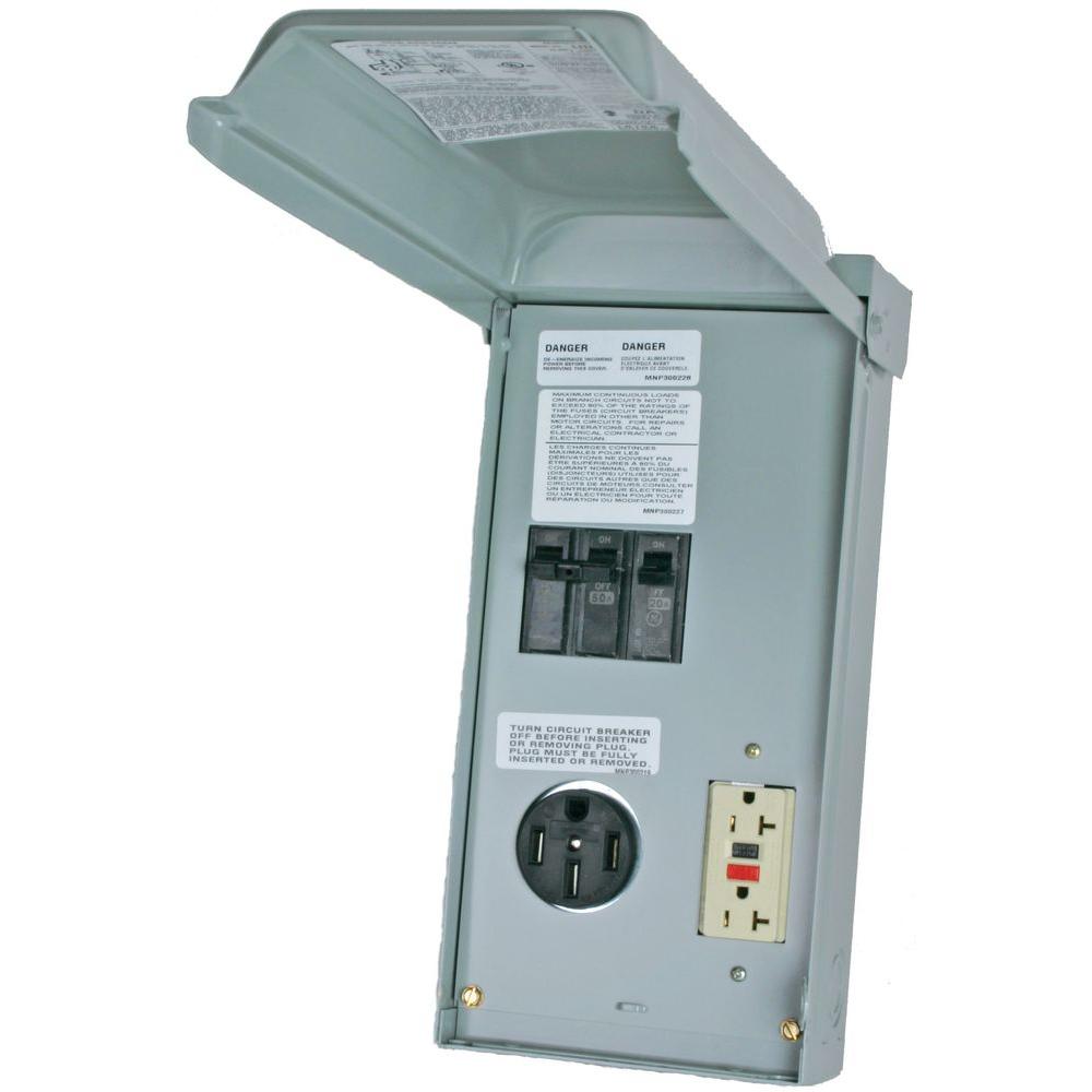 Midwest R038C010 100 Amp Metered Temporary Power Outlet Box