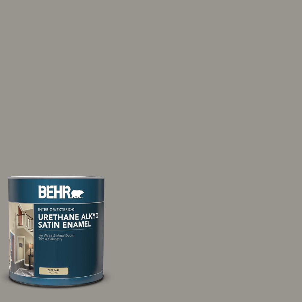 Behr Qt N Battleship Gray Satin Enamel Urethane Alkyd Interior