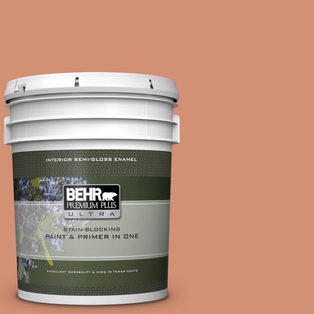 BEHR Premium Plus Ultra 5 Gal M200 5 Terra Cotta Clay Semi Gloss