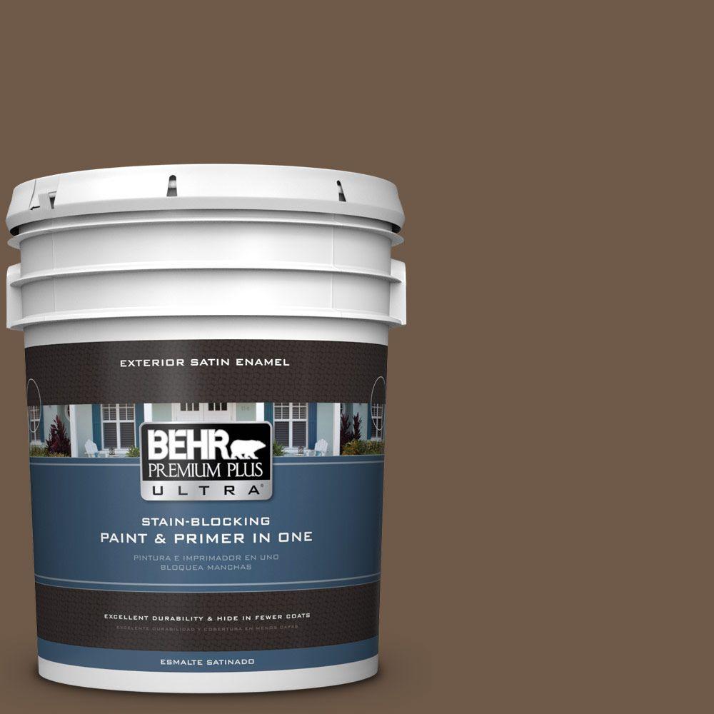 Behr Premium Plus Ultra Gal N Rustic Tobacco Satin Enamel