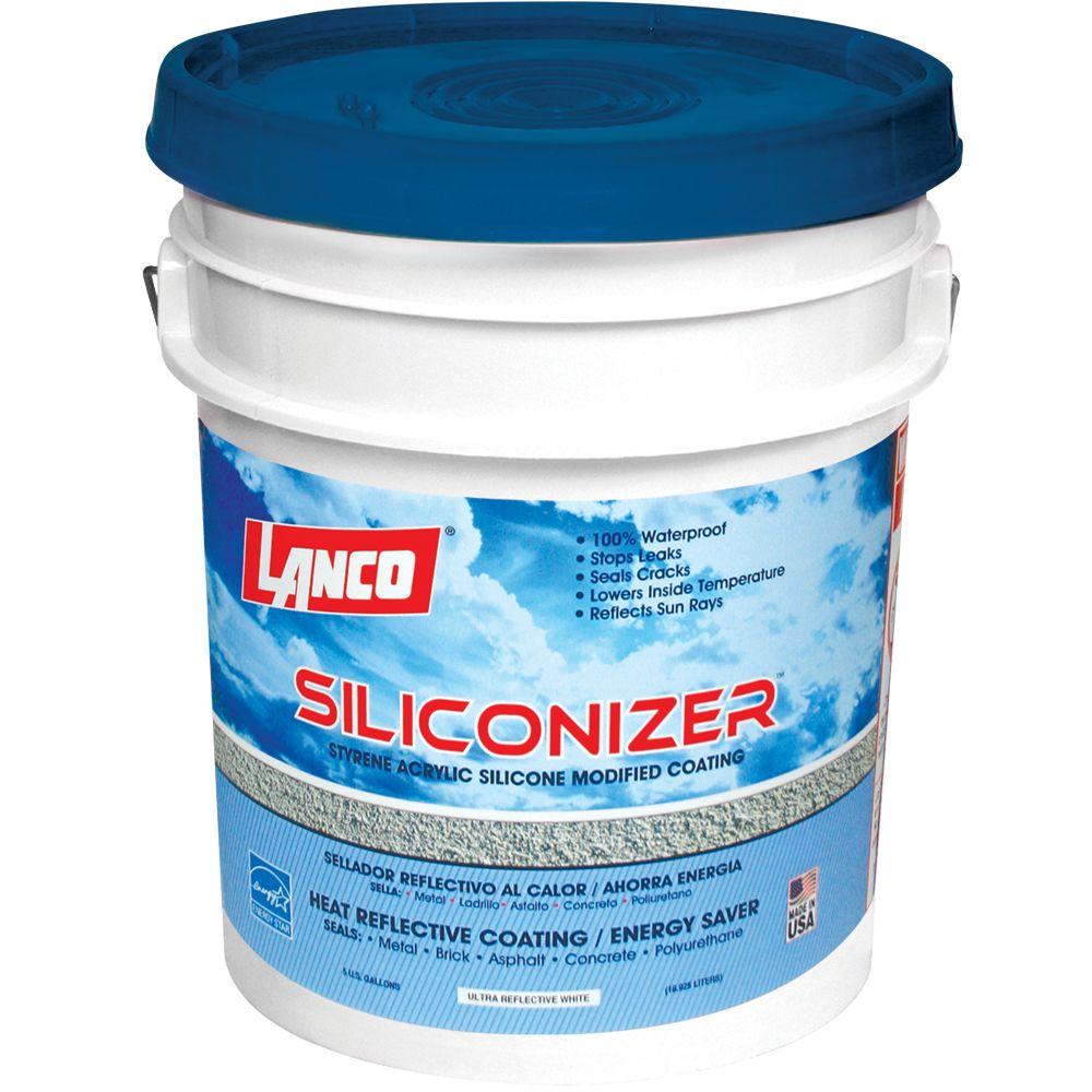 Lanco 5 Gal Ultra Siliconizer Roof Sealer RC905 2 The Home Depot