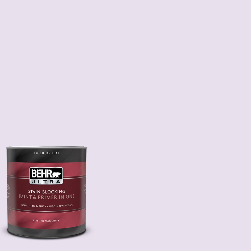 Behr Ultra Qt C Bubble Bath Flat Exterior Paint And Primer In