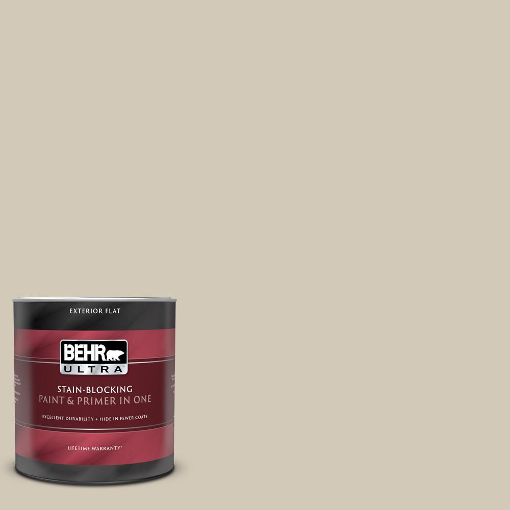 BEHR ULTRA 1 Qt 750C 3 Sandstone Cliff Flat Exterior Paint And Primer