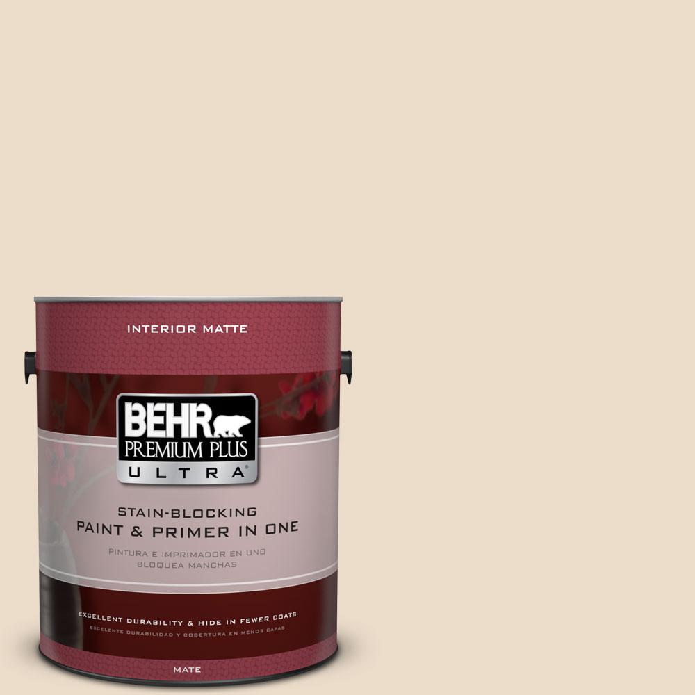 BEHR Premium Plus Ultra 1 Gal N260 1 Vanilla Mocha Matte Interior