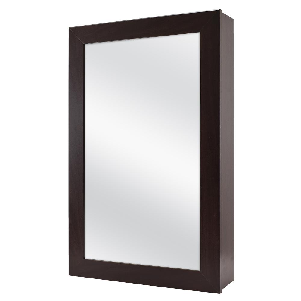 Glacier Bay 15 1 4 In W X 26 In H Framed Surface Mount Bathroom Medicine Cabinet In Java 45411 Oopes