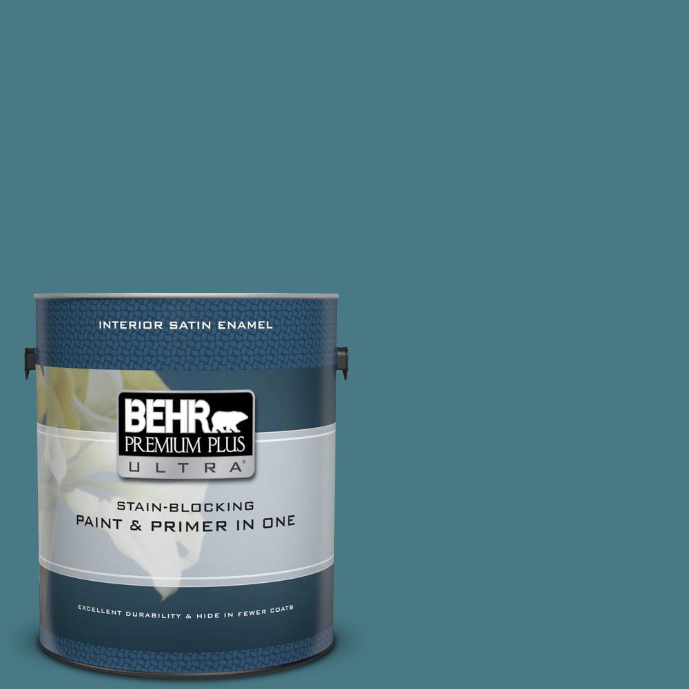 BEHR Premium Plus Ultra 1 Gal ECC 54 2 Country Lake Satin Enamel