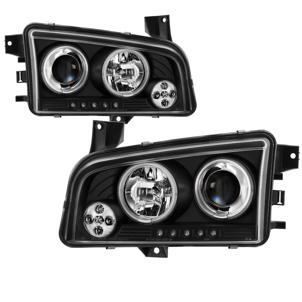 Spyder Auto Dodge Charger 06 10 Projector Headlights Halogen Model