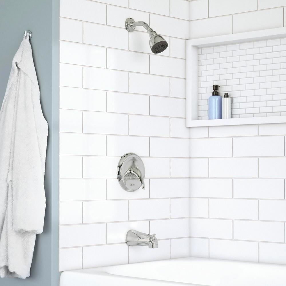 Glacier Bay Aragon Single Handle 1 Spray Tub And Shower Faucet In