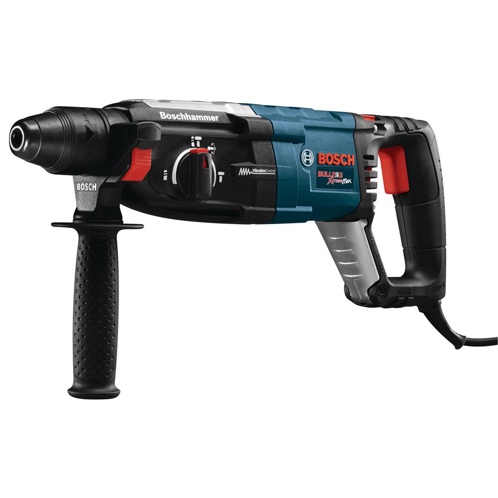 SDS-Plus Rotary Hammer And Bosch Factory Reconditioned 8.5 Amp Corded 1-1//8 In
