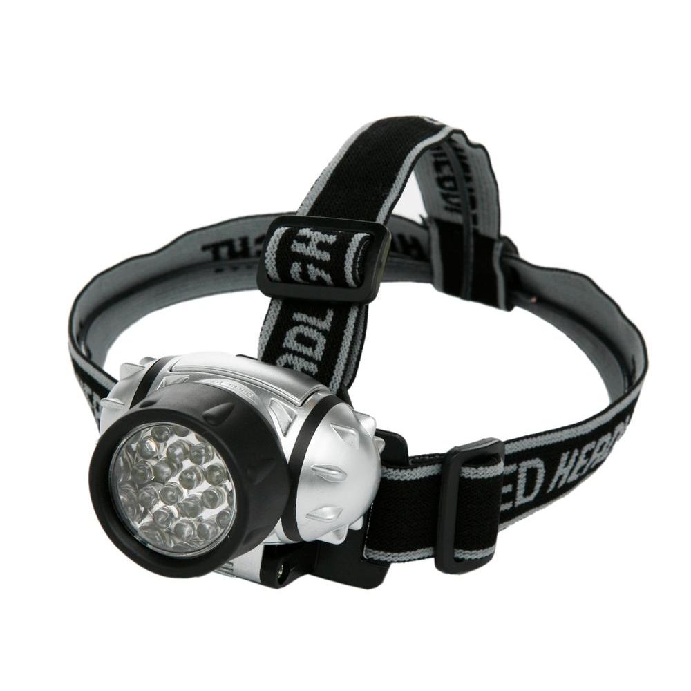 Woods Battery Operated Led Lycra Headband Light Black L1240 The Woods Battery Operated Led Lycra Headband Light Black