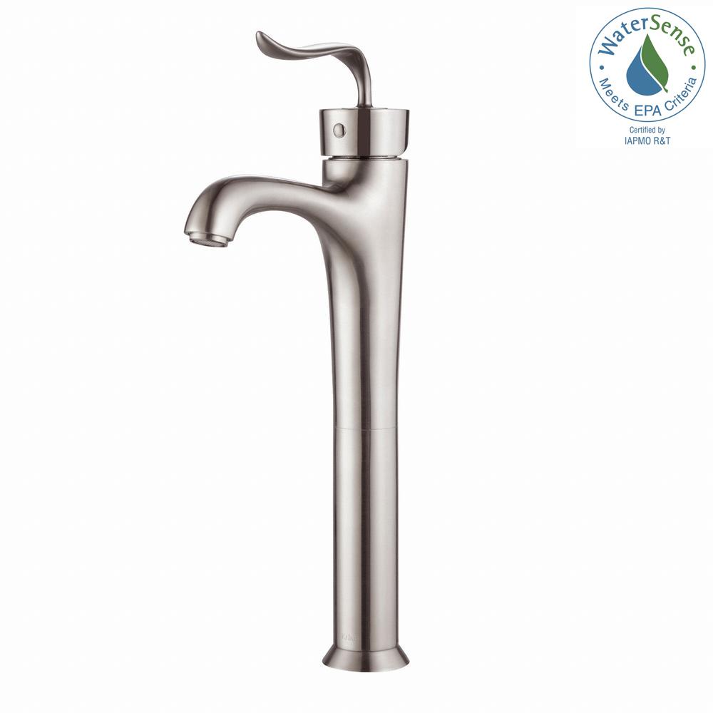 Vigo Niko Single Hole Handle Vessel Bathroom Faucet In Coda Single Hole Handle Bathroom Faucet In Brushed Nickel