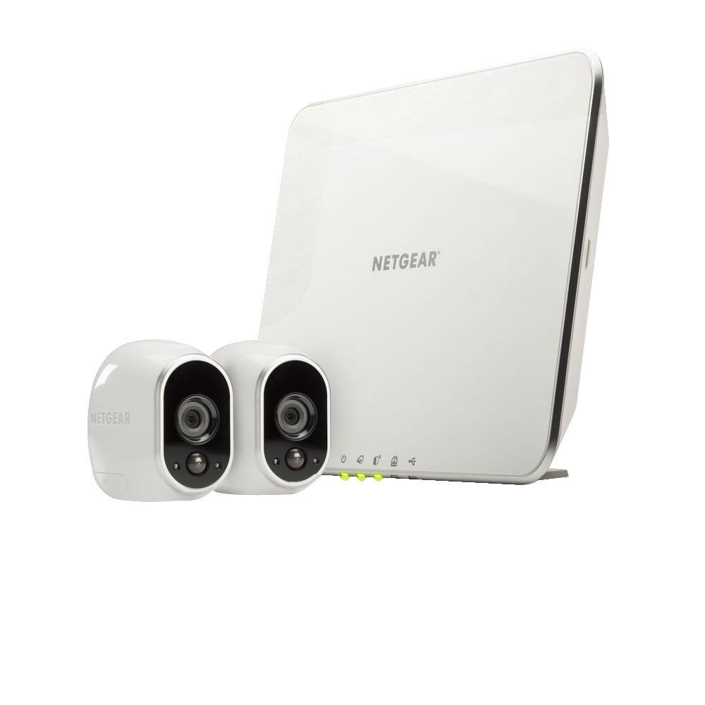 Netgear Arlo Smart Home Wireless 1280TVL Indoor Outdoor 2 HD Security