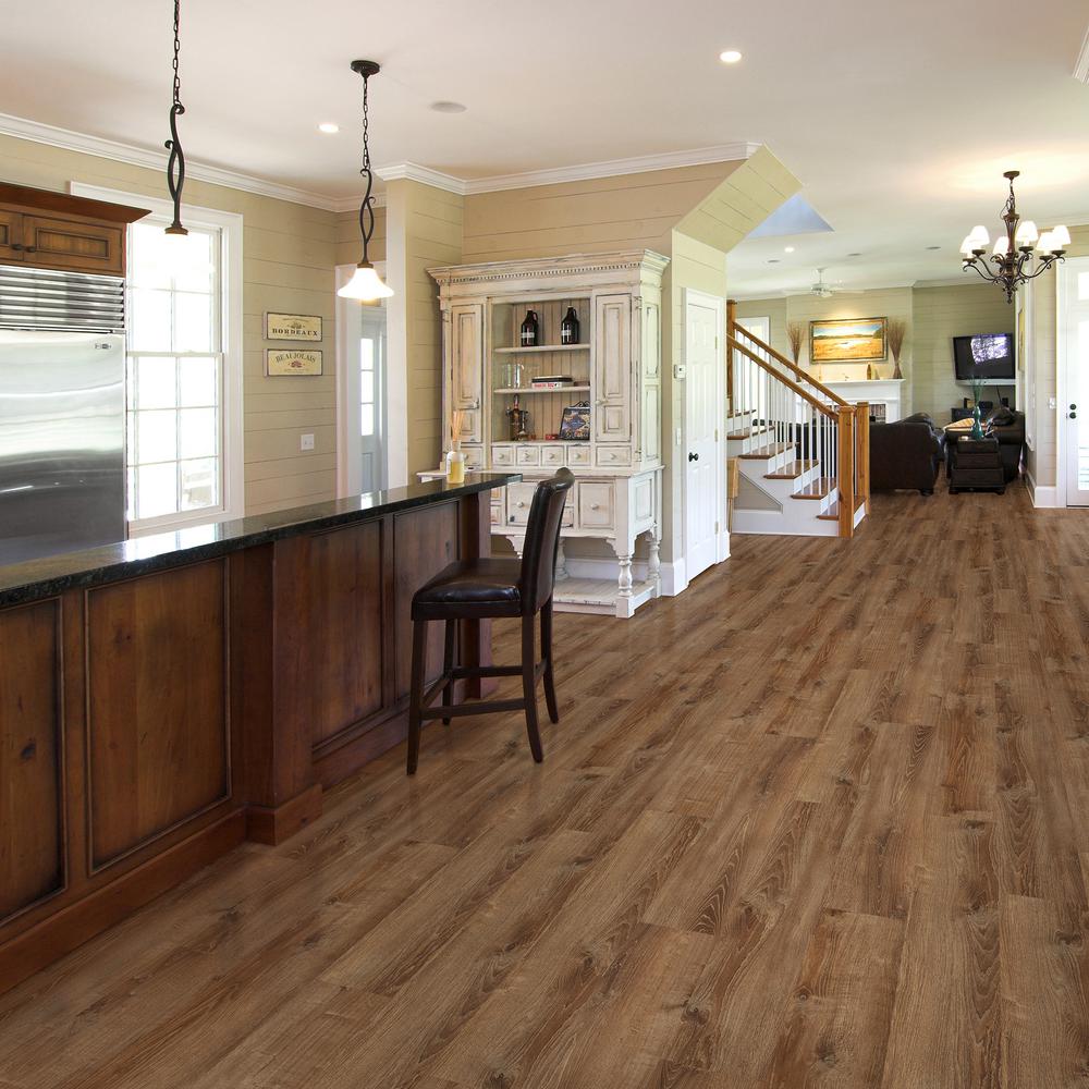 Lifeproof Take Home Sample Burnt Oak Luxury Vinyl Flooring 4