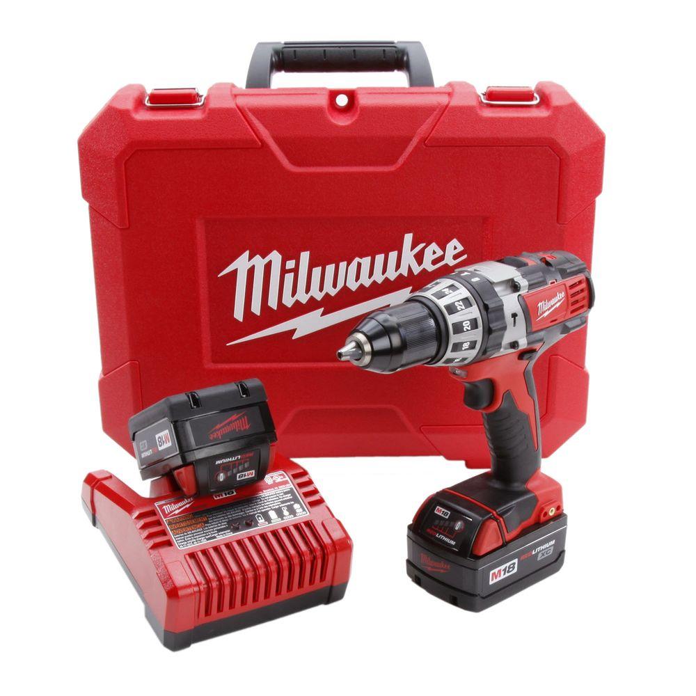 Milwaukee M Volt Lithium Ion In Cordless Hammer Drill Xc